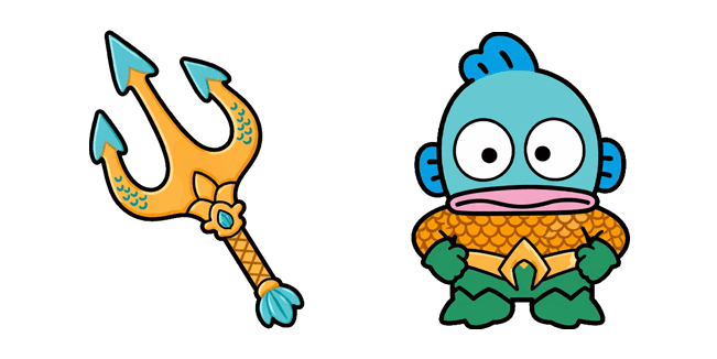 Hangyodon Aquaman & Golden Trident Cursor