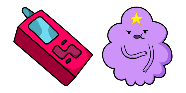 Adventure Time Lumpy Space Princess & Phone Cursor