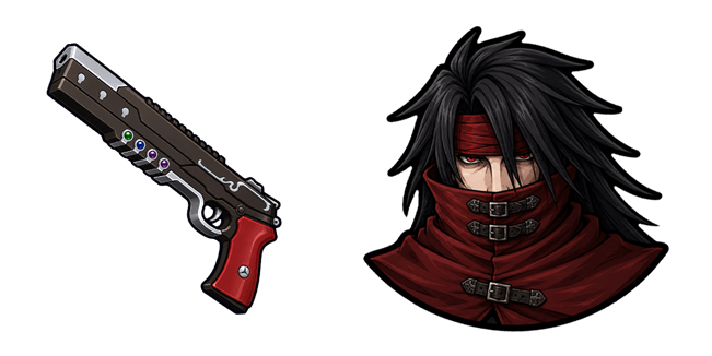 Final Fantasy VII Rebirth Vincent Valentine & Cerberus Handgun Cursor