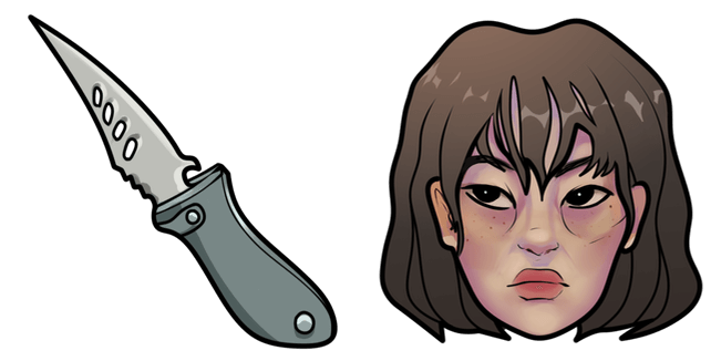 Squid Game Kang Sae-byeok & Knife Cursor