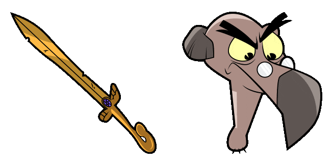 DuckTales Bradford Buzzard & Sword Animated Cursor