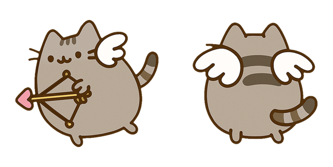 Valentines Day Pusheen Cupid Cursor