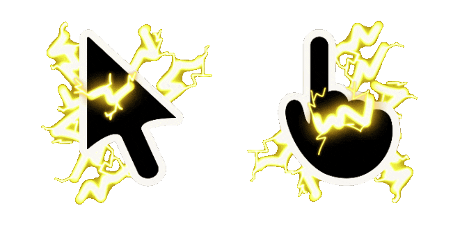 Yellow Electric Animated Cursor