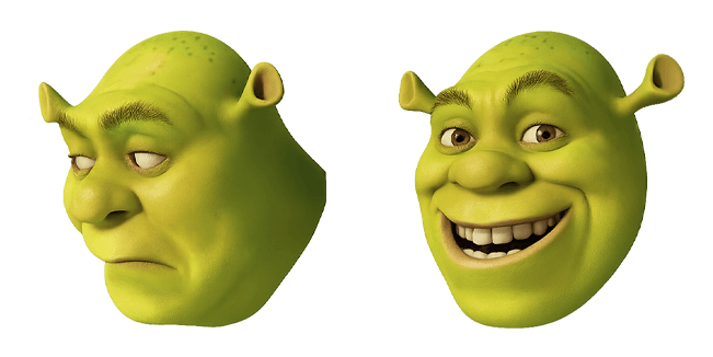 Shrek Funny Face Meme Cursor