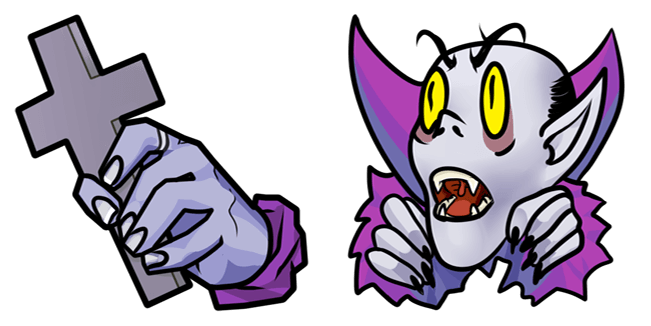 Halloween Vampire & Cross Cursor