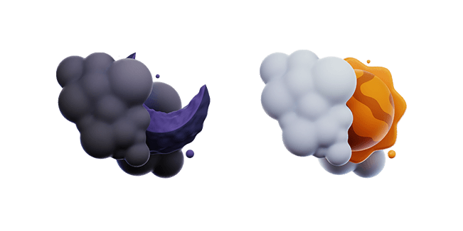Cloudy Night & Day 3D Cursor