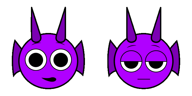 Incredibox Sprunki Purple Animated Cursor