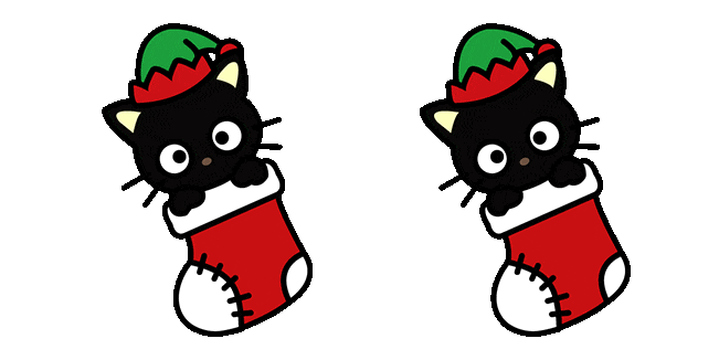 Sanrio Chococat in Christmas Stocking Animated Cursor