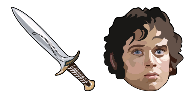 LOTR Frodo Baggins & Sting Sword Cursor