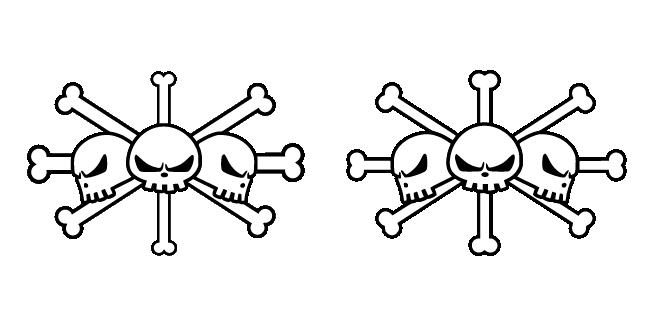 One Piece Blackbeard Pirates Jolly Roger Animated Cursor