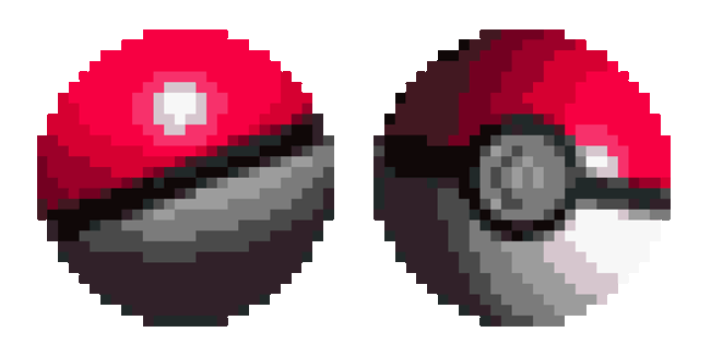 Pokemon Pokeball Pixel Animated Cursor