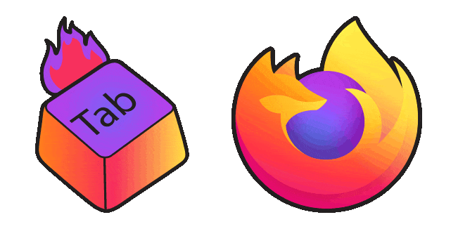 Mozilla Firefox Logo & Tab Animated Cursor