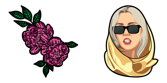 Miley Cyrus & Flowers Cursor