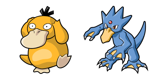 Pokemon Psyduck & Golduck Cursor