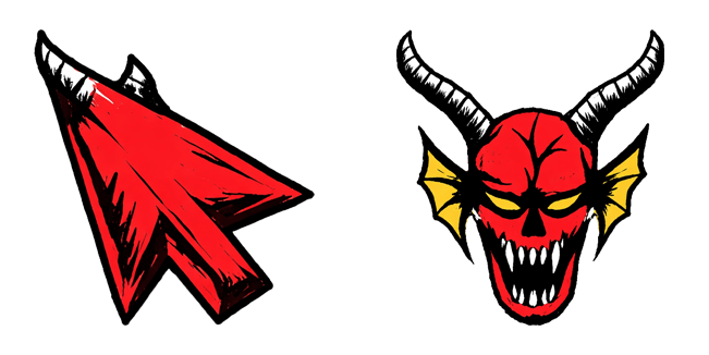 Stranger Things Hellfire Club Logo & Arrow Cursor