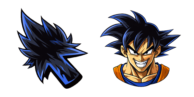 Dragon Ball Goku Ultra Instinct & Hair Arrow Cursor