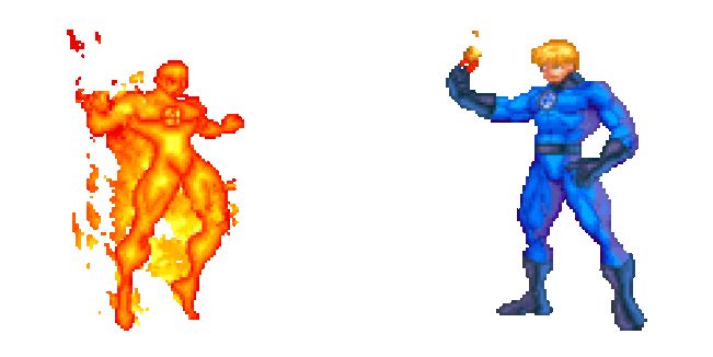 Fantastic Four Human Torch Pixel Animated Cursor