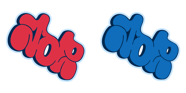 Tor Red & Blue Graffiti Animated Cursor