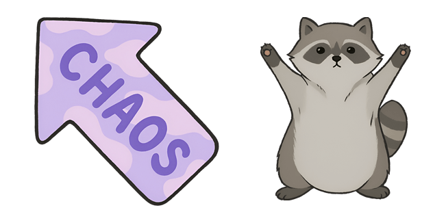 Racoon Cute Chaos Cursor
