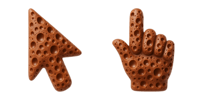 Bubble Chocolate 3D Cursor