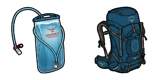 Osprey Hiking Backpack & Hydration Bladder Cursor
