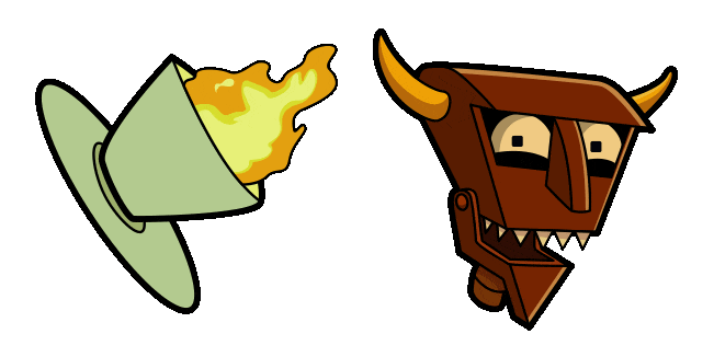Futurama Robot Devil & Flame Cup Animated Cursor