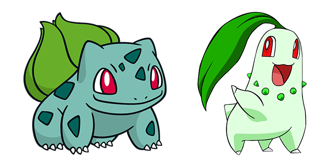 Pokemon Bulbasaur & Chikorita Cursor