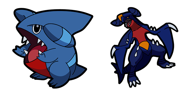Pokemon Gible & Garchomp Cursor