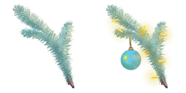 Christmas Tree Branch Cursor