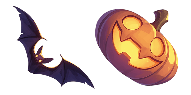 Spooky Bat & Jack-O-Lantern Cursor