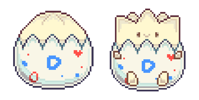 Pokemon Togepi Pixel Animated Cursor