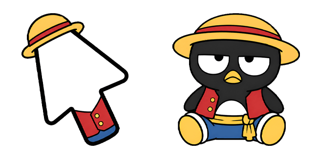 Sanrio x One Piece Badtz Maru & Luffy Cursor