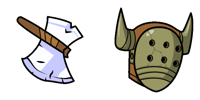 Castle Crashers Barbarian & Ax Animated Cursor