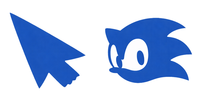 Sonic Blue Minimalist Cursor