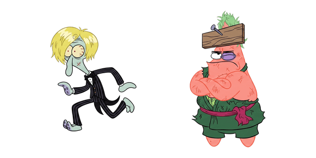 SpongeBob x One Piece Sanji & Zoro Cursor