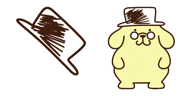 Sanrio Papa Pompompurin & Hat Animated Cursor