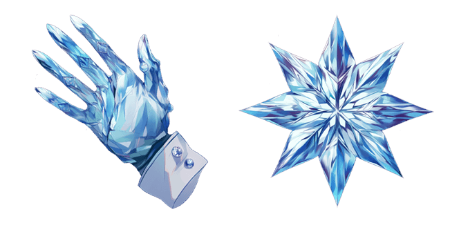 Frozen Hand & Snowflake Cursor