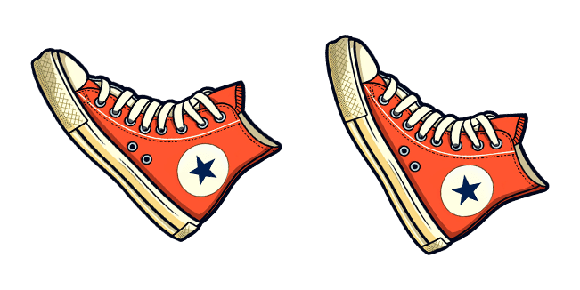 Red Converse Chuck Taylor Cursor