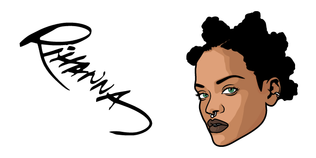 Rihanna & Logo Cursor