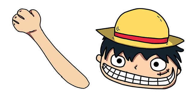 Funny Doodle Luffy Mouse Cursor