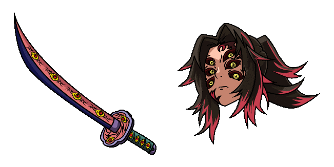 Demon Slayer Kokushibo & Katana Animated Cursor