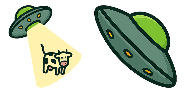 UFO Cow Abduction Cursor
