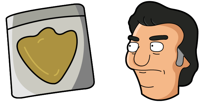 Bob's Burgers Sergeant Bosco & Police Badge Cursor