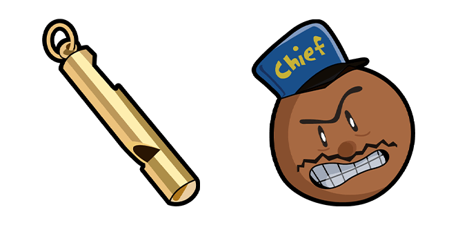 Dog Man Chief & Police Whistle Cursor