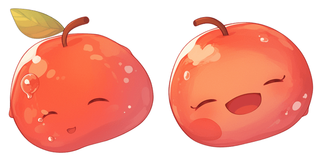 Kawaii Red Fruit Cursor