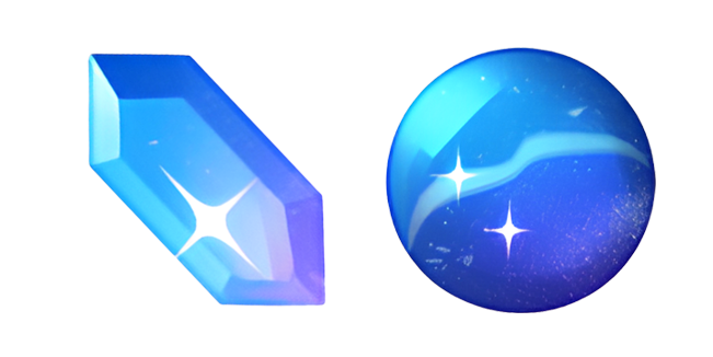 Blue Crystal & Orb Cursor