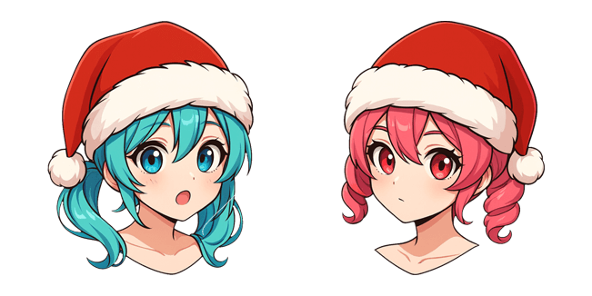 Miku & Teto Christmas Cursor