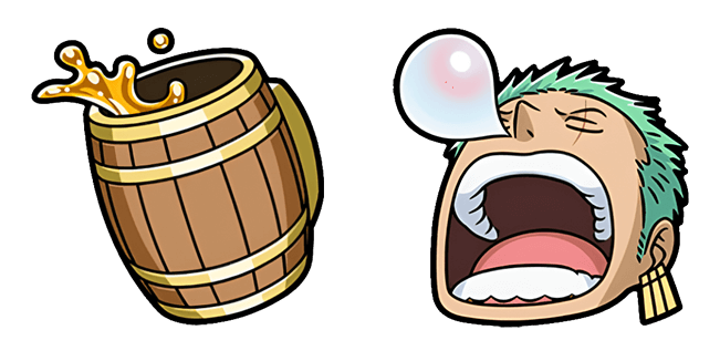 One Piece Roronoa Zoro & Beer Cursor