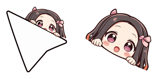 KNY Nezuko Kamado Chibi Arrow Cursor