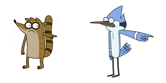 Regular Show Rigby & Mordecai Pointing Cursor